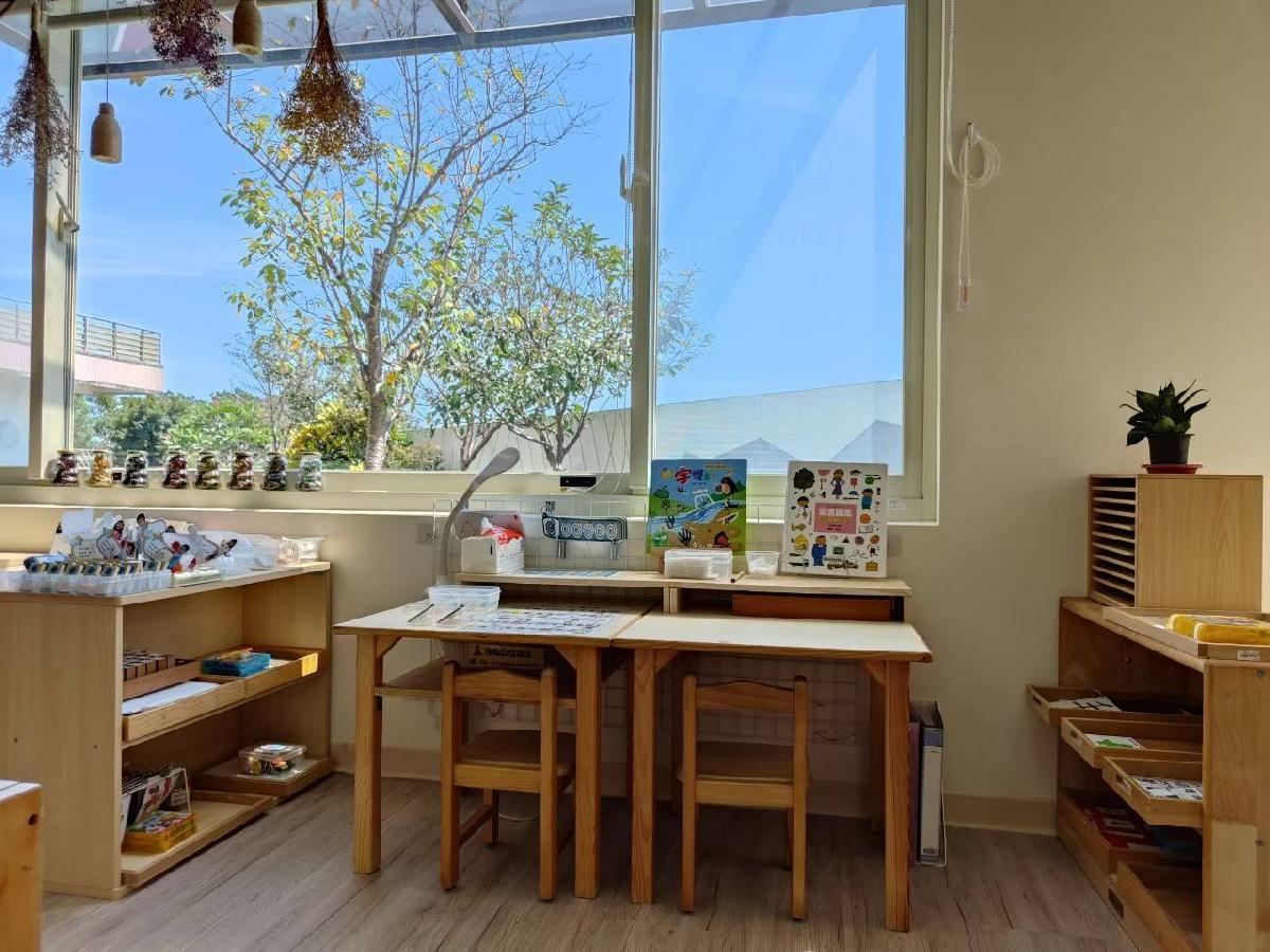 1F教室窗下的學習區