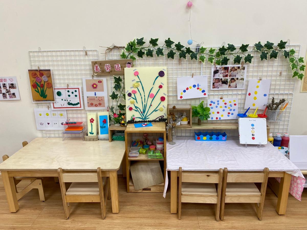 2歲專班蘋果班美勞區